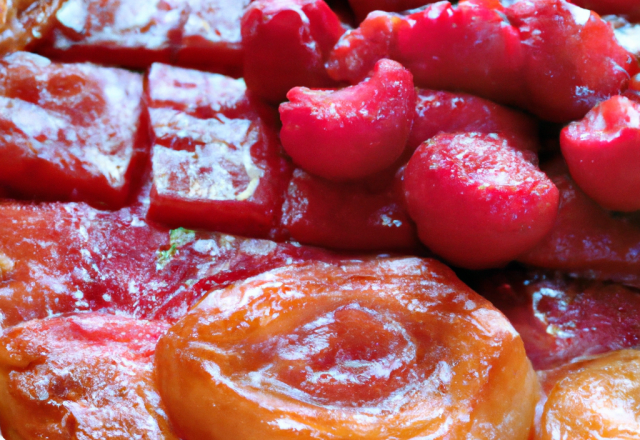 Tarte tatin aux framboises