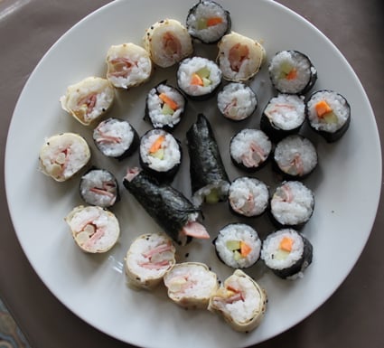 Maki jambon - asperge