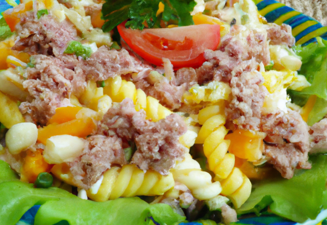 Salade de macaronis au thon facile et rapide