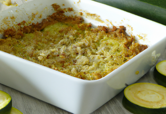 Crumble de courgettes à la pâte brisée