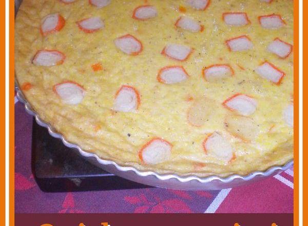 Quiche au surimi et saveurs de la mer