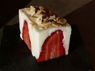 Cube light aux fraises