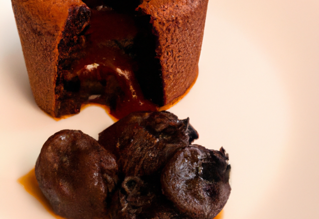 Coulant au chocolat et marrons