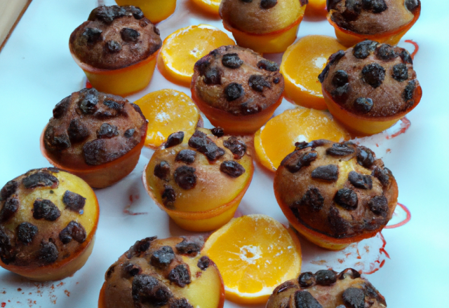 Mini-muffins chocolat-orange