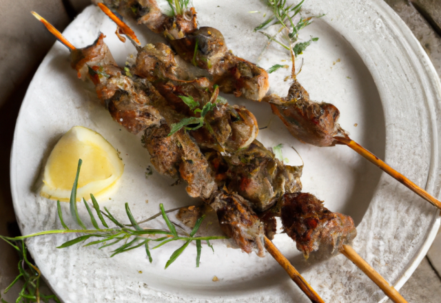 Brochettes d'agneau