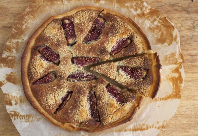 Tarte amandine aux figues