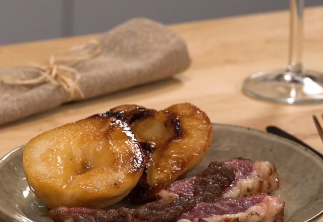 Magret de canard aux poires et spéculoos