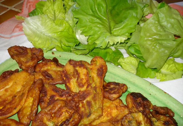 Beignets de fleurs de courgette économiques