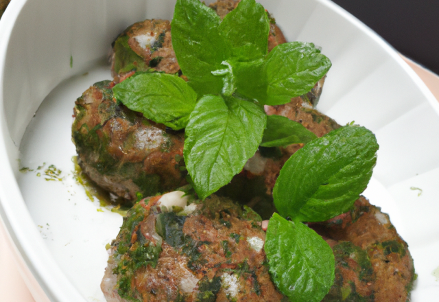 Boulette de viande à la menthe