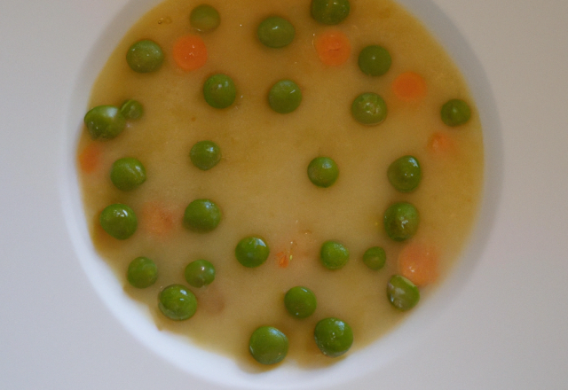 Soupe aux petits pois épicés