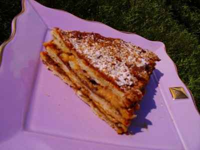 Millefeuille au caramel beurre salé et chocolat