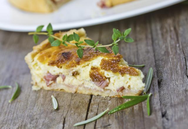 Quiche Lorraine express sur pâte feuilletée