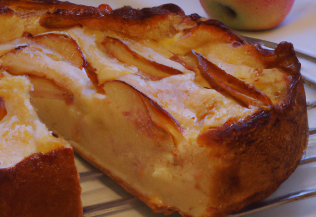 Gâteau yaourt aux pommes