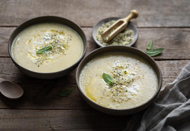 La soupe qu’il vous faut : ce velouté au céleri rave, poireau et cumin va vous aider à affronter le froid !