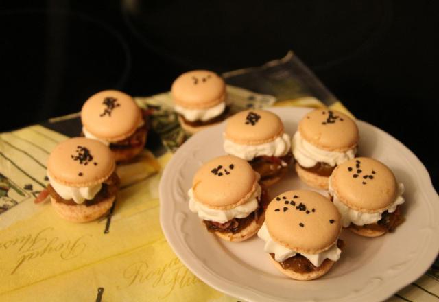 Macaron automnal magret séché au St Môret