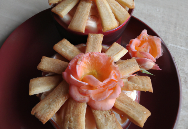 Tiramisu abricoté aux biscuits roses de Reims