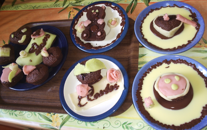 Petits gâteaux fondants au chocolat