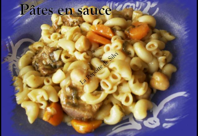 Pâtes en sauce