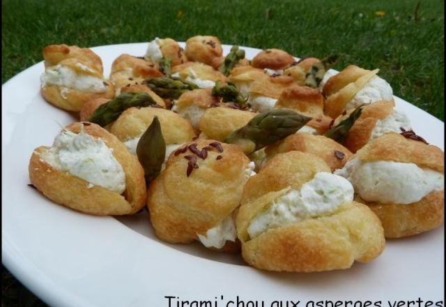 Tirami'chou aux asperges vertes