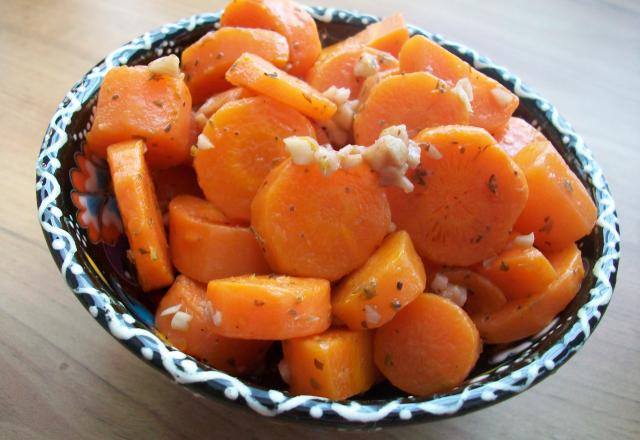 Carottes marinées pour l'apéritif