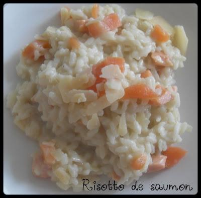 Risotto au saumon et au parmesan