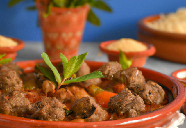 Tajine de kefta traditionnelle