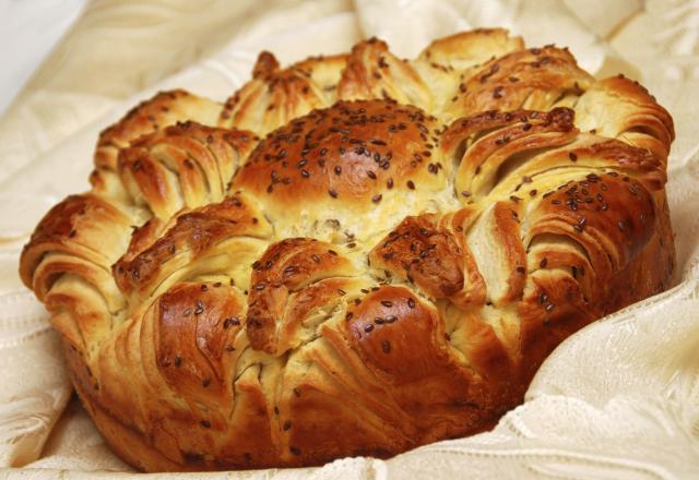 Brioche feuilletée aux graines de sésame