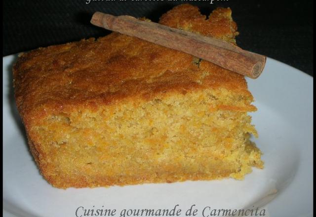 Gâteau de carottes au mascarpone