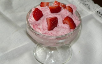 Mousse de fraise extra light