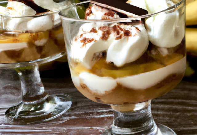 Verrine gourmande façon banoffee