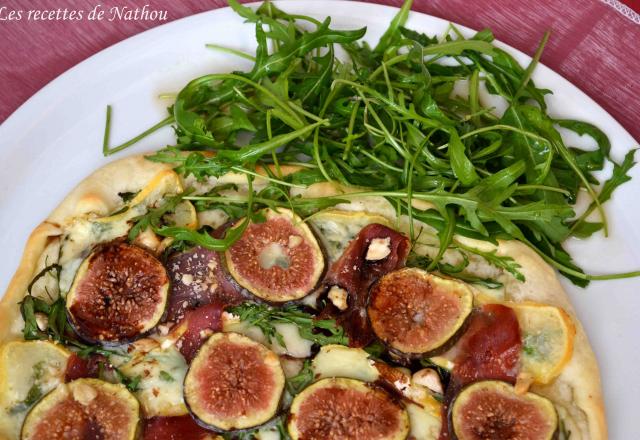 Pizza aux figues et Reblochon