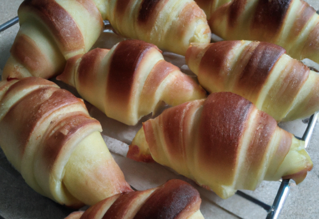 Cornet au pain de mie grillé fouré