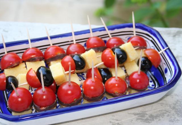 Brochettes estivales faciles