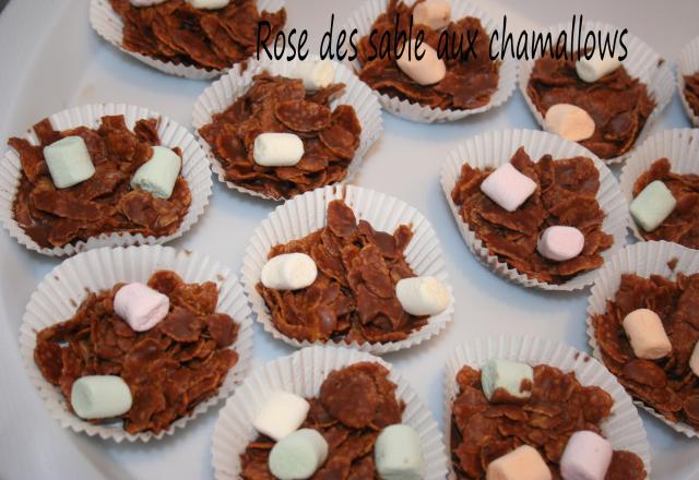 Rose des sables aux chamallows