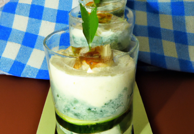 Verrine de courgette au Gorgonzola