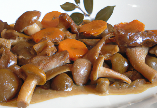 Poêlée d'andouillette aux girolles