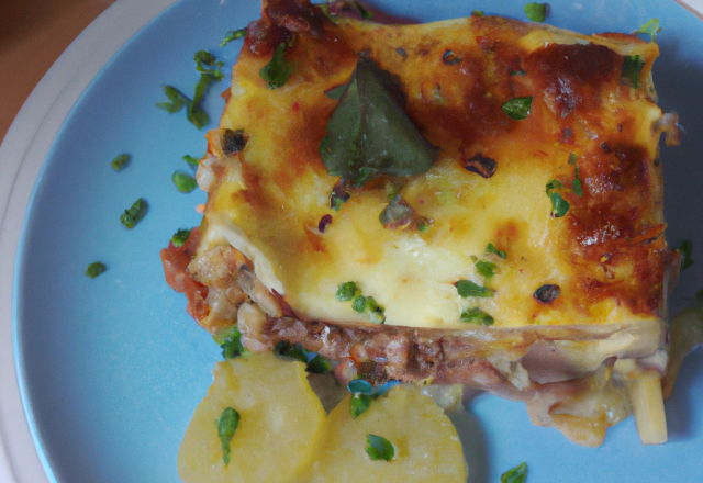 Lasagnes aux poireaux et thon