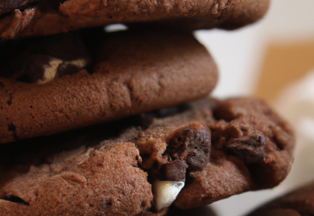 Cookies tout chocolat économiques