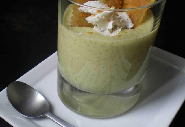 Velouté de courgettes au chèvre maison