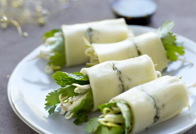 Morbier 'comme un rouleau de printemps' à croquer aux herbes MBC