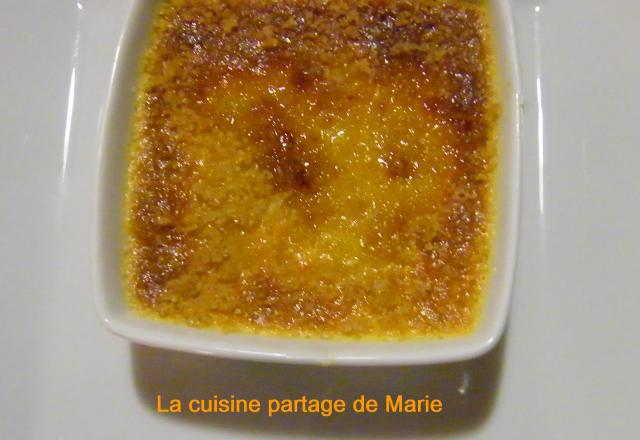 Crème brûlée mandarine thé vert