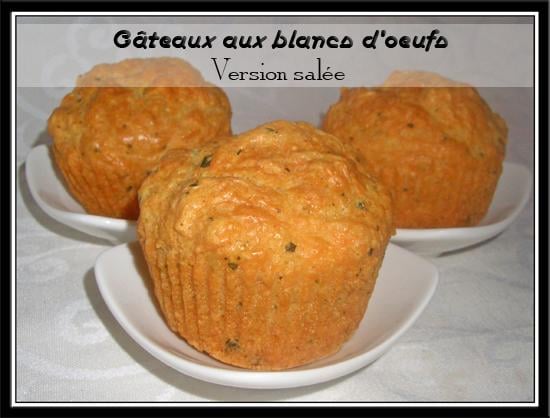 Gâteaux salés aux blancs d'œufs