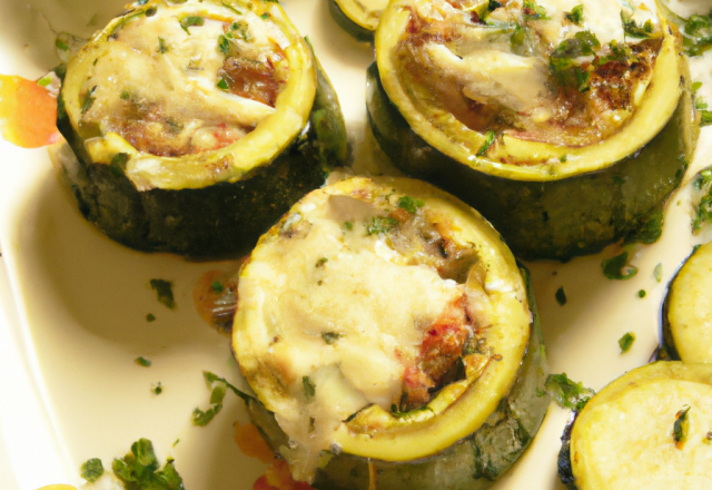 Courgettes farcies au reblochon