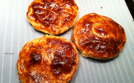 Mini galette à la choco-frangipane et crème pâtissière