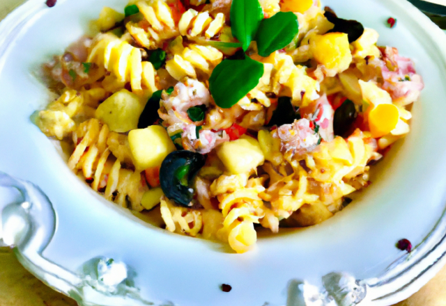 Salade de Fusilli 'Gamberetti e Frutte di mare'