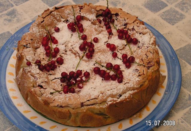 Gâteau meringué aux groseilles