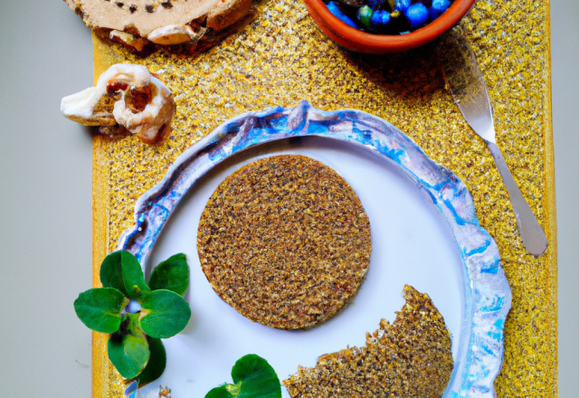 Galettes de quinoa au bleu d'auvergne