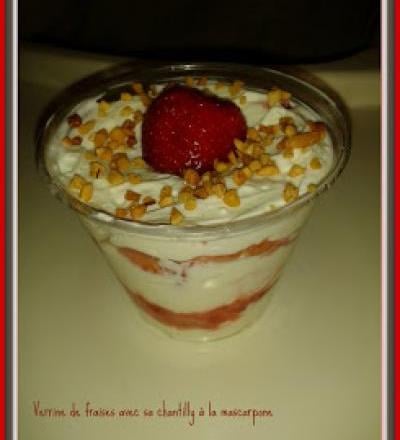 Verrine de fraise mascarpone