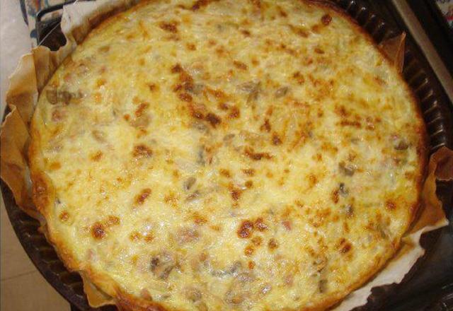 Quiche au Thon et Champignons