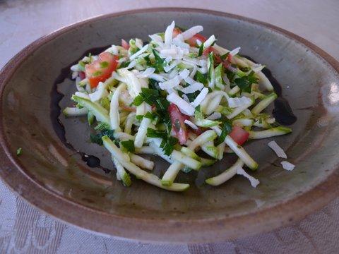 Carpaccio de courgettes classique